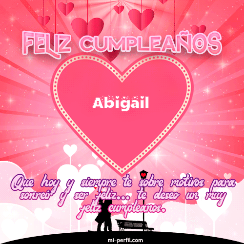 Gif de cumpleaños Abigail