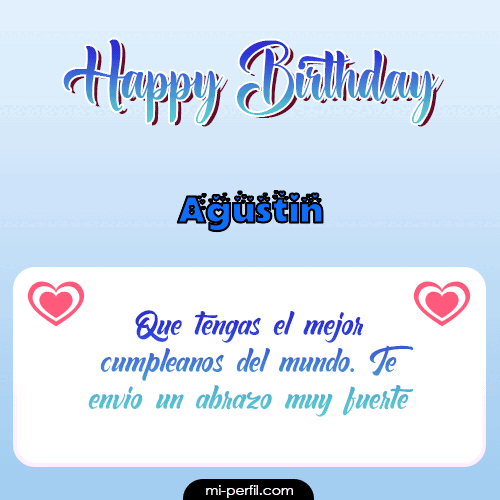 Happy Birthday II Agustin