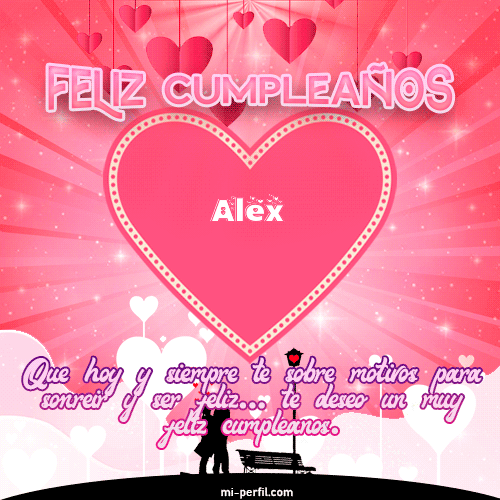 Gif de cumpleaños Alex