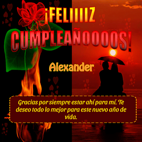 Feliiiiz Cumpleañooooos Alexander