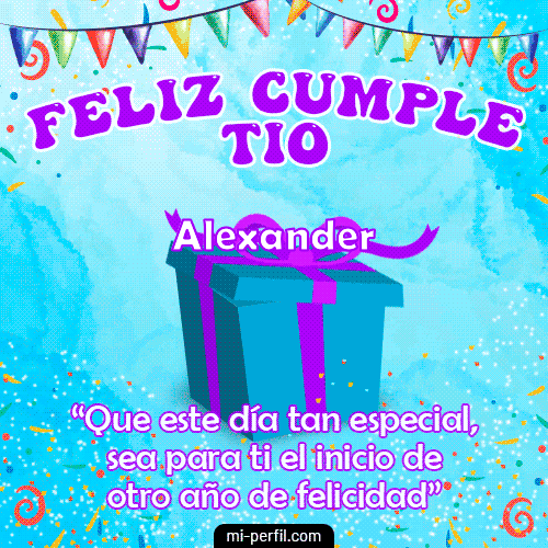 Gif de cumpleaños Alexander