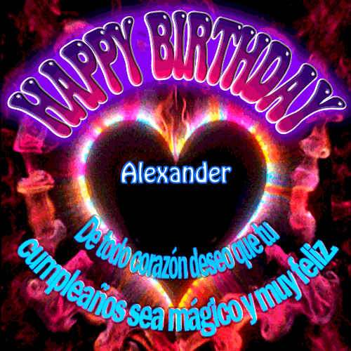 Happy BirthDay Circular Alexander