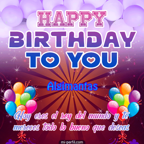 Happy  Birthday To You II Algimantas