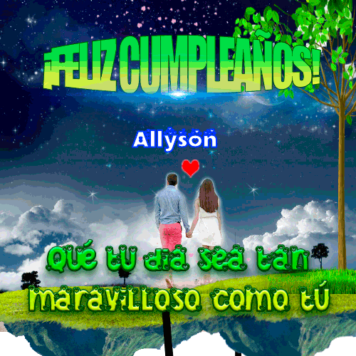 Feliz Cumpleaños Ecológico Allyson