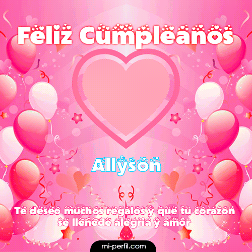 Feliz Cumpleaños II Allyson
