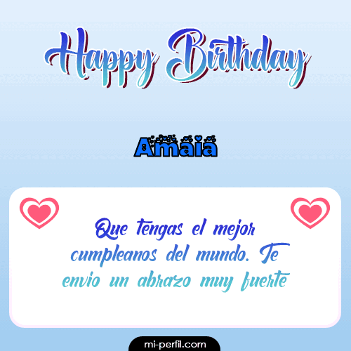 Happy Birthday II Amaia