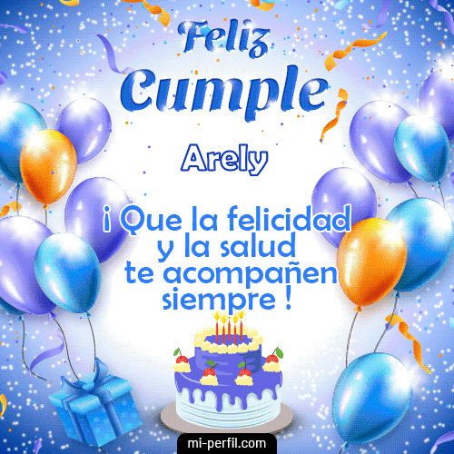 Gif de cumpleaños Arely