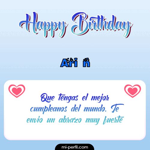 Happy Birthday II Arián