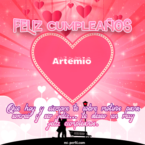 Gif de cumpleaños Artemio