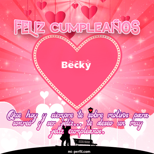 Feliz Cumpleaños IX Becky