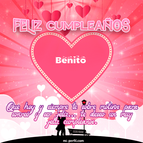 Gif de cumpleaños Benito