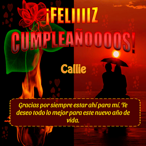 Feliiiiz Cumpleañooooos Callie