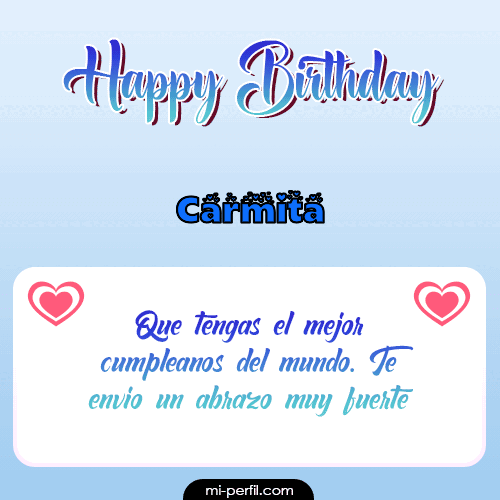 Happy Birthday II Carmita