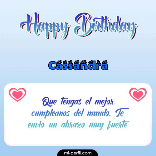 Happy Birthday II Cassandra