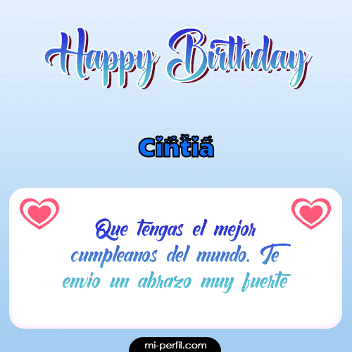 Happy Birthday II Cintia