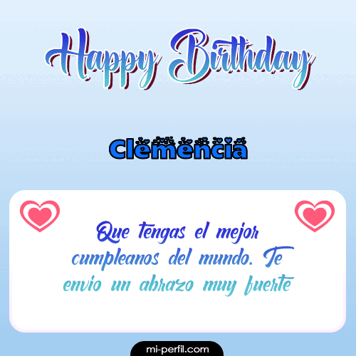 Happy Birthday II Clemencia