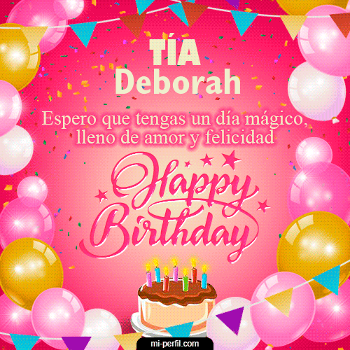 Happy BirthDay Tía Deborah