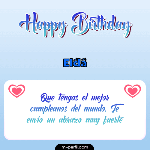 Happy Birthday II Elda