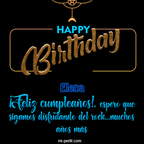 Gif de cumpleaños Happy  Birthday to you Elena