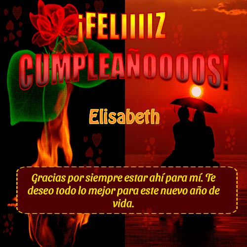 Gif de cumpleaños Elisabeth
