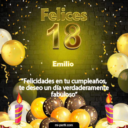 Gif de cumpleaños Emilio