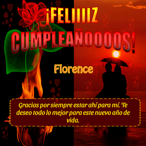 Gif de cumpleaños Florence