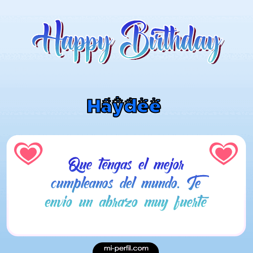 Happy Birthday II Haydee