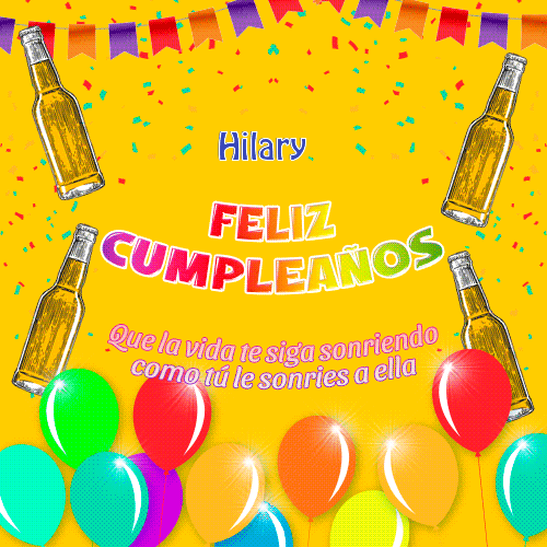 Gif de cumpleaños Hilary