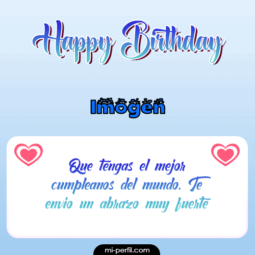 Happy Birthday II Imogen
