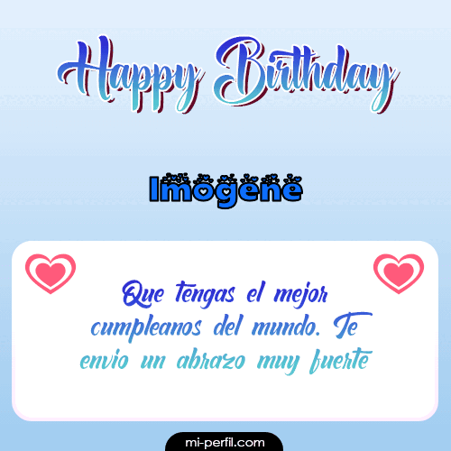 Happy Birthday II Imogene