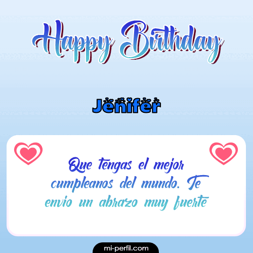Happy Birthday II Jenifer