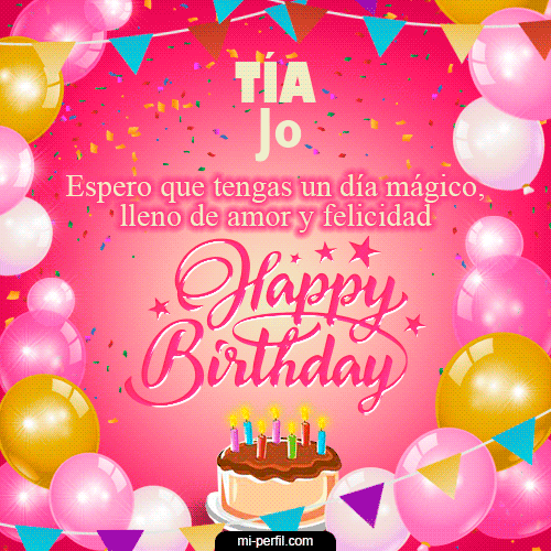 Happy BirthDay Tía Jo
