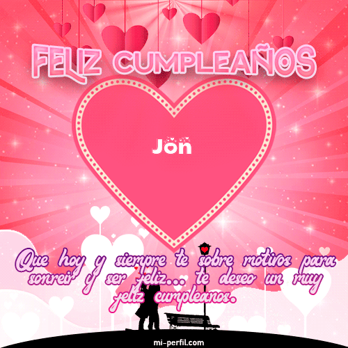 Gif de cumpleaños Jon