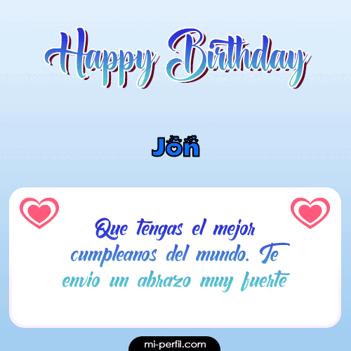 Happy Birthday II Jon
