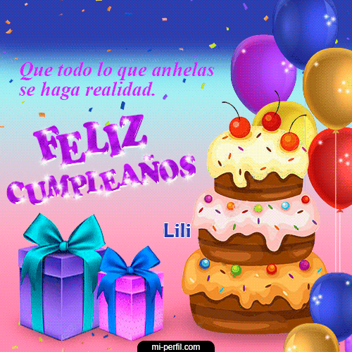 Gif de cumpleaños Lili