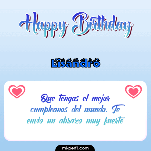 Happy Birthday II Lisandro
