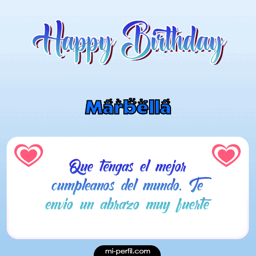 Happy Birthday II Marbella