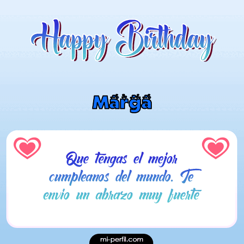 Happy Birthday II Marga