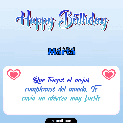 Happy Birthday II Marta