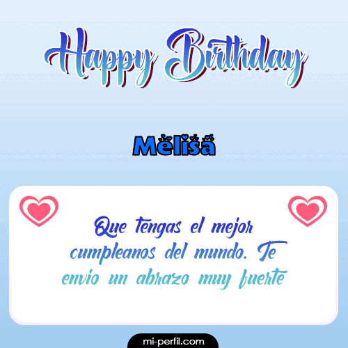 Happy Birthday II Melisa