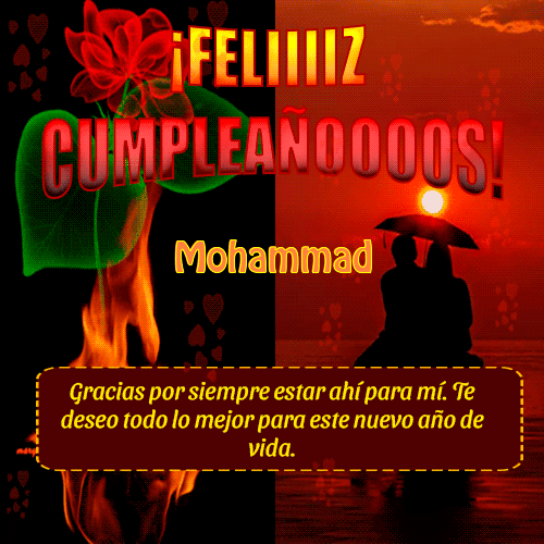 Feliiiiz Cumpleañooooos Mohammad