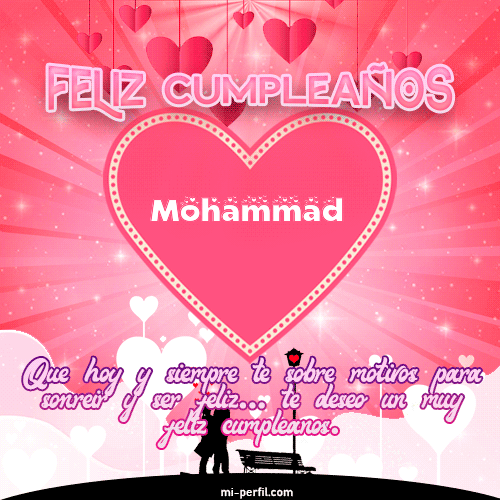 Gif de cumpleaños Mohammad