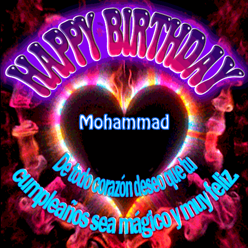 Gif de cumpleaños Mohammad