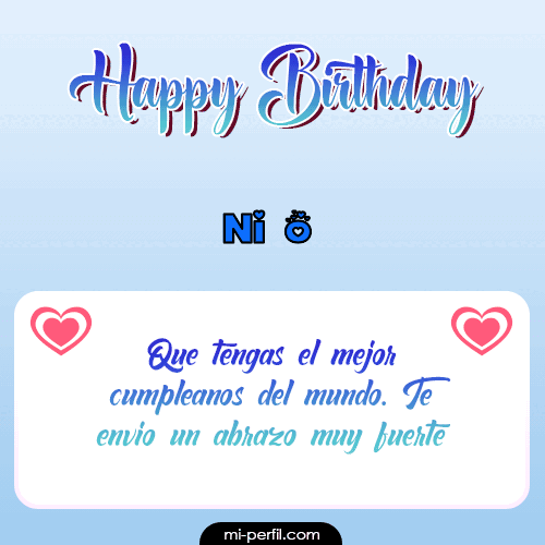 Happy Birthday II Niño