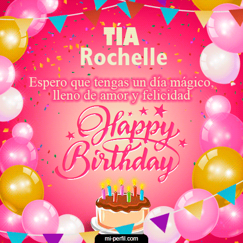 Gif de cumpleaños Rochelle