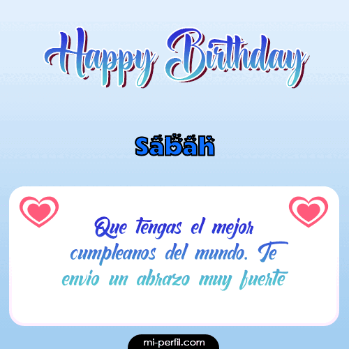 Happy Birthday II Sabah