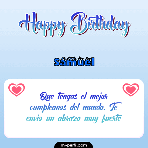 Happy Birthday II Samuel