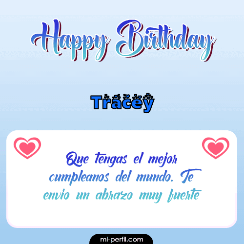 Happy Birthday II Tracey