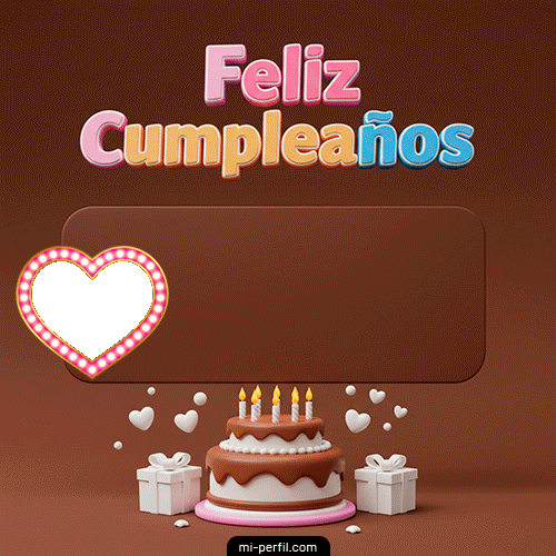 Plantilla Gif Feliz Cumpleaños IV