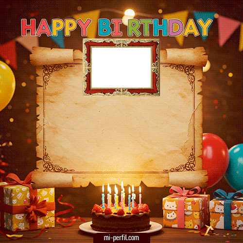 Plantilla Gif Happy BirthDay IV